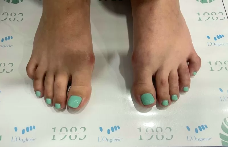 Semi permanent pieds, Bordeaux, L'Onglerie Bordeaux Chartrons